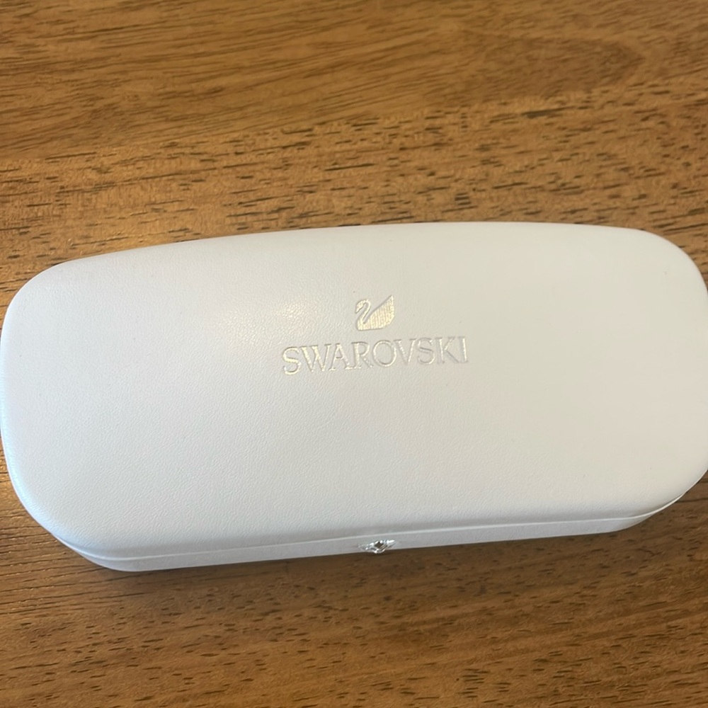 NWOT Swarovski sunglasses hard case + cleaning cloth